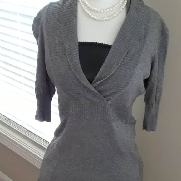 Athleta Wool Blend low plunge Cowl neck dress - Picture 2 of 6